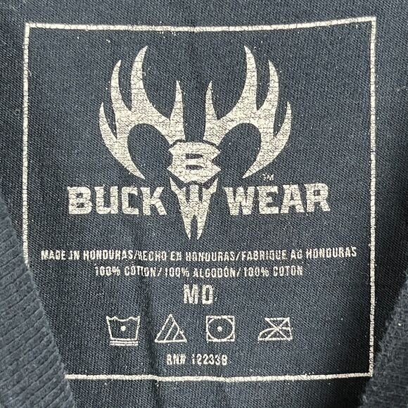 Buck Wear American Flag T-Shirt M Adult Police Fire Rattlesnake First Responder - Picture 4 of 9